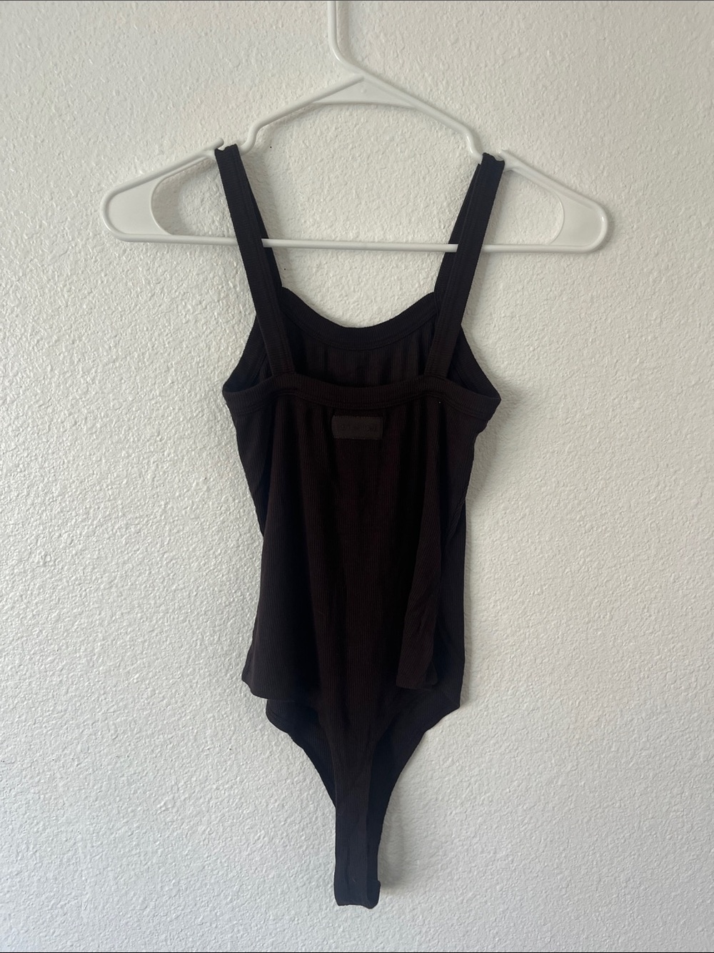 SET ACTIVE Brown Ribbed Thong Bodysuit Size Small - Picture 6 of 6